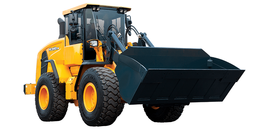 A Hyundai HL940TM Wheel Loader is facing right.